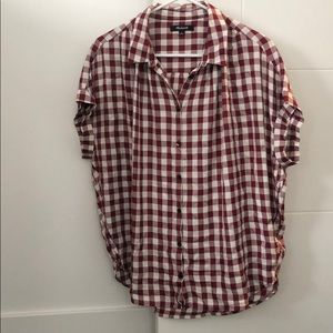 Madewell Central Shirt in red buffalo plaid